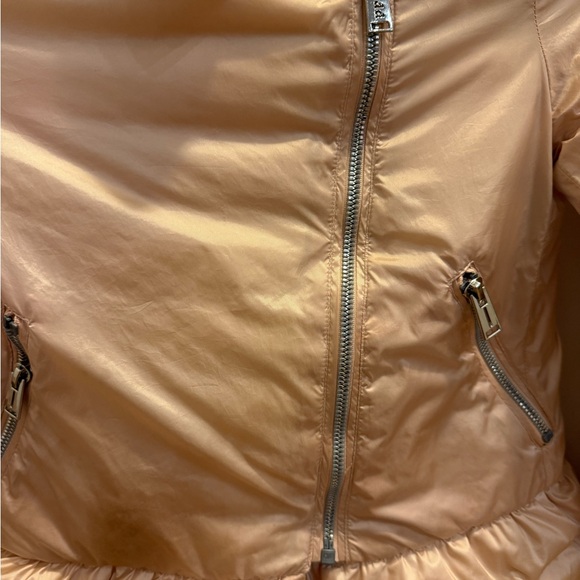 Blush pink ADD Down peplum jacket size 10 XXS worn and runs slightly small - Picture 2 of 6
